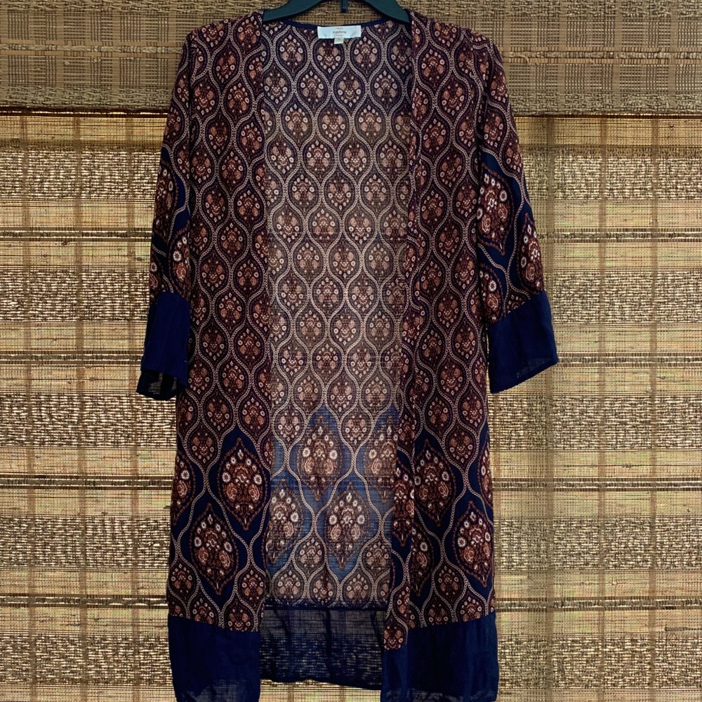 Print lightweight cardigan